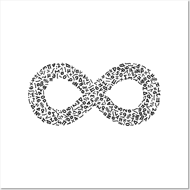 Infinity symbol black V.1 Wall Art by PrintablesPassions